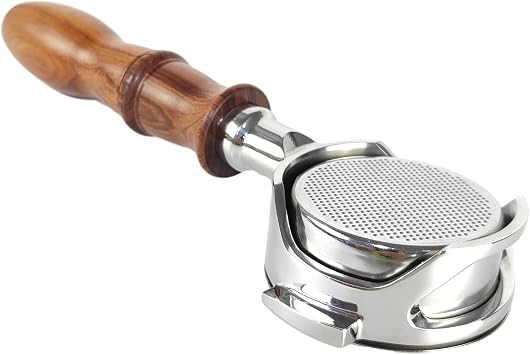 58mm Coffee Machine Filter Holder Bottomless Portafilter With Wooden Handle For EXPOBAR E61 FAEMA SEMRMO Coffee Machine
