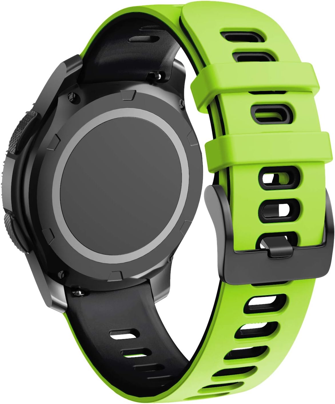 ANCOOL Compatible with Gear S3 Frontier/Classic/Galaxy Watch 46mm Bands,22mm Soft Silicone Replacement Sport Strap for Gear S3 Frontier/S3 Classic/Huawei Watch GT/Ticwatch Pro S2/E2-Green