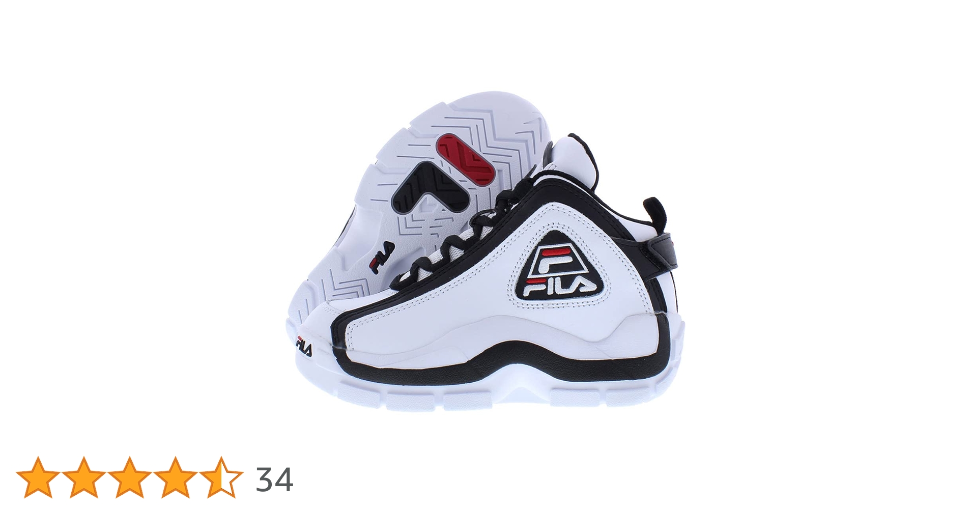 Fila Grant Hill 2 25th Anniversary (Big Kid), 125 White/Navy/Red