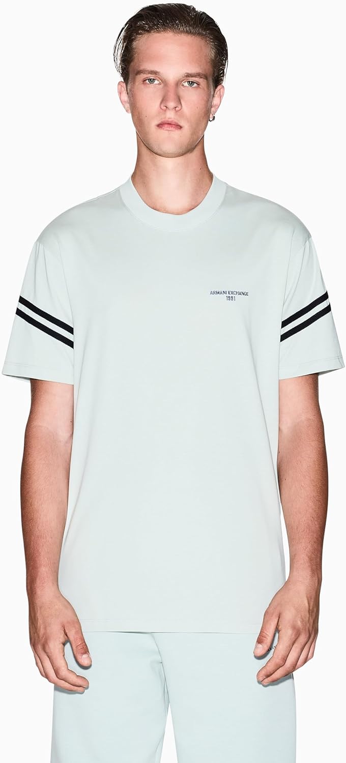 Armani Exchange Mens Arm Band Text Logo Tee - Image 4