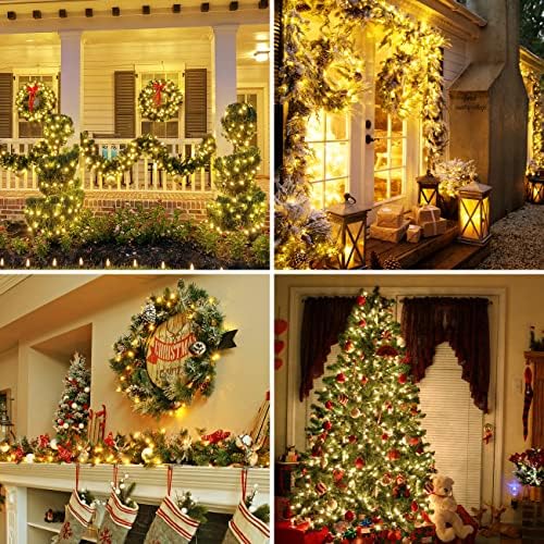 200LED Fairy Lights Plug in Warm White, 25M/82FT Waterproof Outdoor Indoor String Lights Mains Powered, Low Voltage Twinkle Christmas Lights 8 Modes for Bedroom Wedding Garden Party Birthday Trees