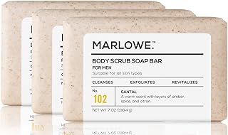 Sponsored Ad - MARLOWE. No. 102 Men's Body Scrub Soap 7 oz | Warm Santal Scent | Best Exfoliating Bar for Men | Made with ...