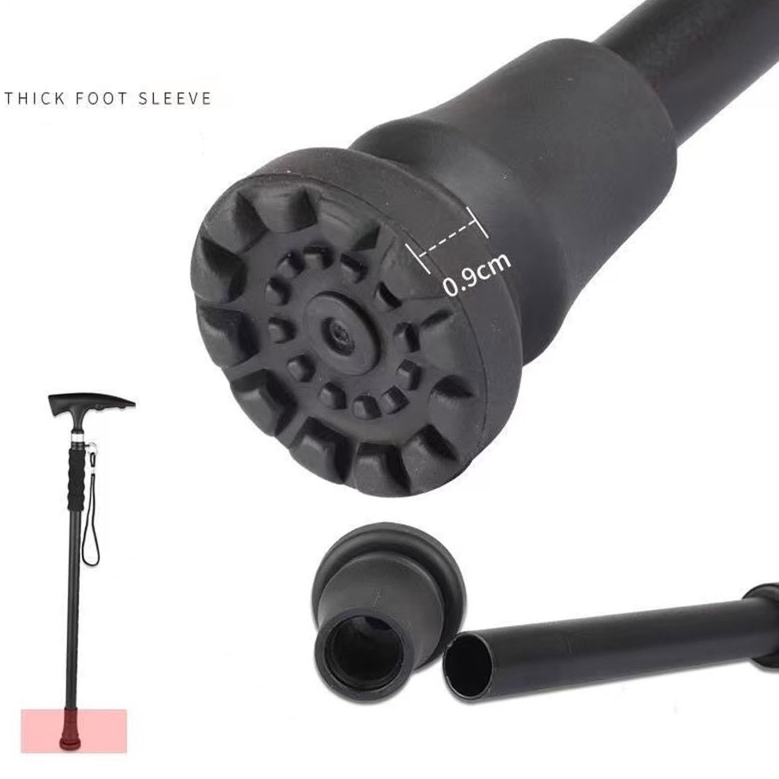 Amazon.co.jp: 交換用杖先ゴム 16/20/22MM 濡れた路面でも滑りにくい