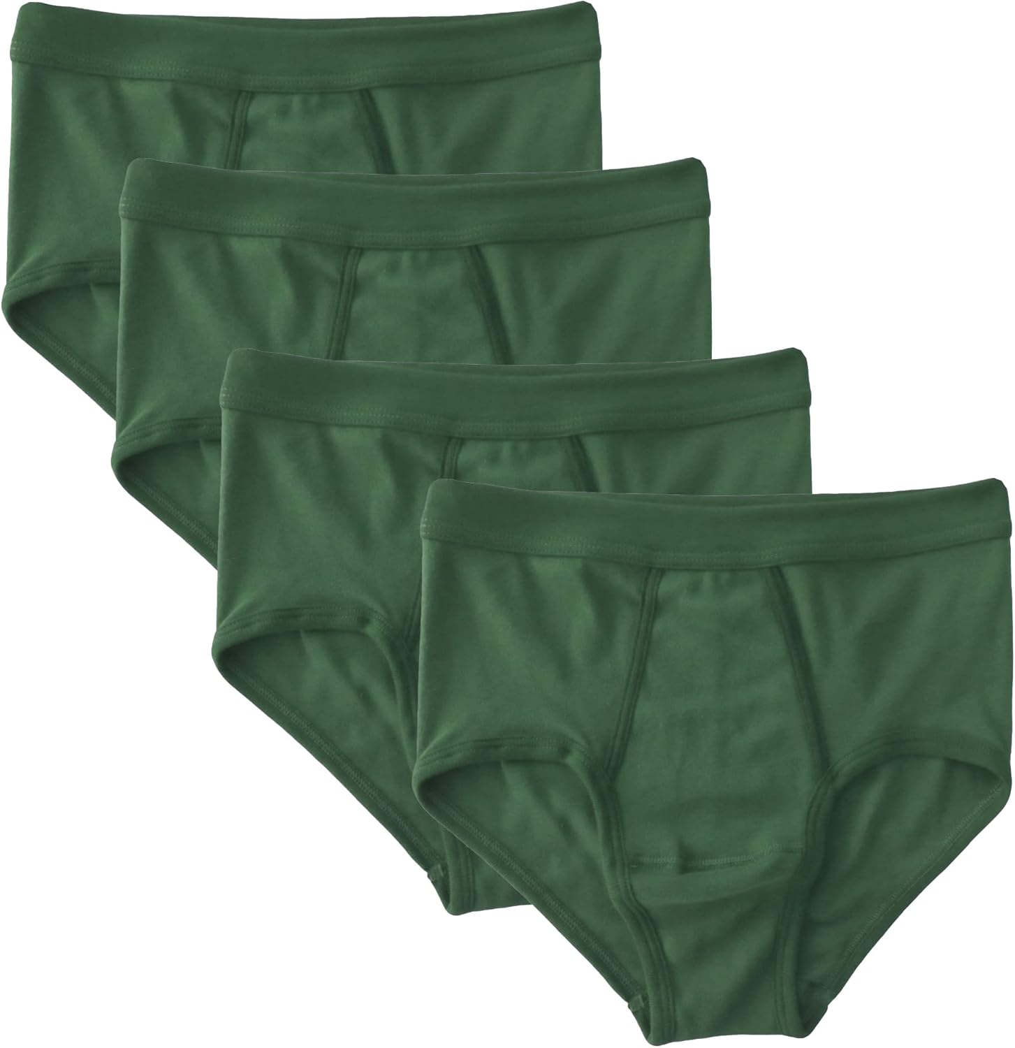 HERMKO 3240 4er Pack Herren Slip mit Eingriff und Weichbund 