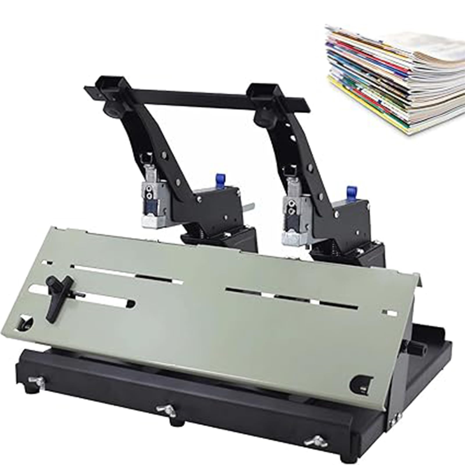 Robustes, manuelles Heftgerät – 60 Blatt Kapazität, flaches Sattel-Design, zuverlässiges Schreibtisch-Heftwerkzeug