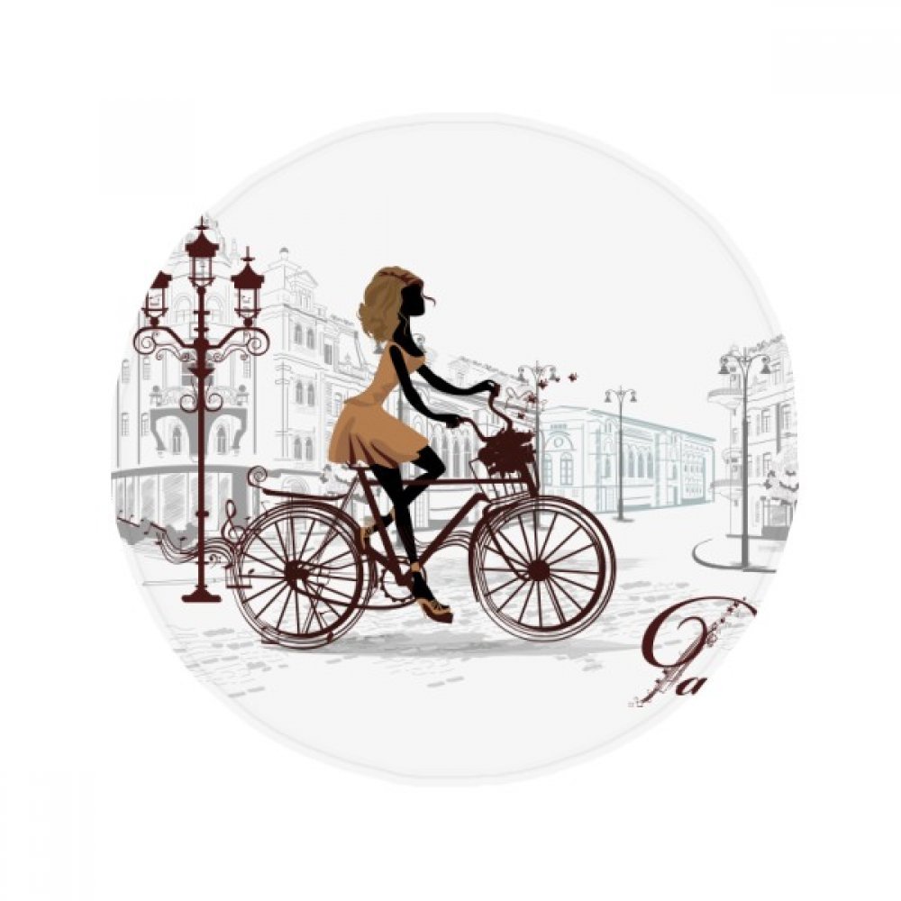 Tapis de bain vélo dame France multicolore de 50cm pour décoration entrée et cuisine