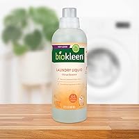Vista 2 de Biokleen Detergente líquido para ropa, 64 cargas HE, concentrado, ecológico, no tóxico, a base de plantas, sin fragancia ni conservantes