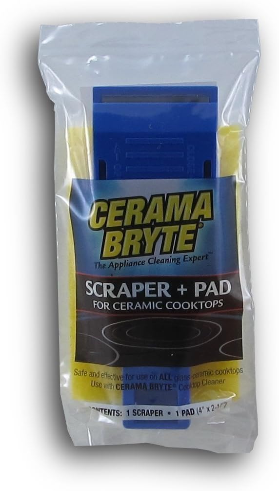 Cerama Bryte Scraper & Pad Combo (2 Pack) Health & Household