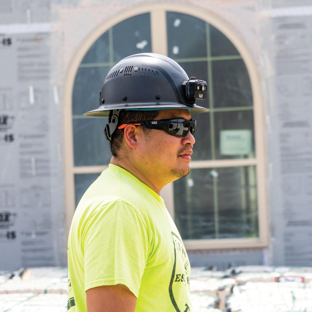 Klein Tools 60514 Hard Hat, K12 Series Carbon Fiber Full Brim, Rechargeable Headlamp, Vented, Class C, Type 1, Spartan - Image 12