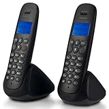 Profoon PDX-320 - DECT-Telefon mit 2 Mobilteilen, Schwarz