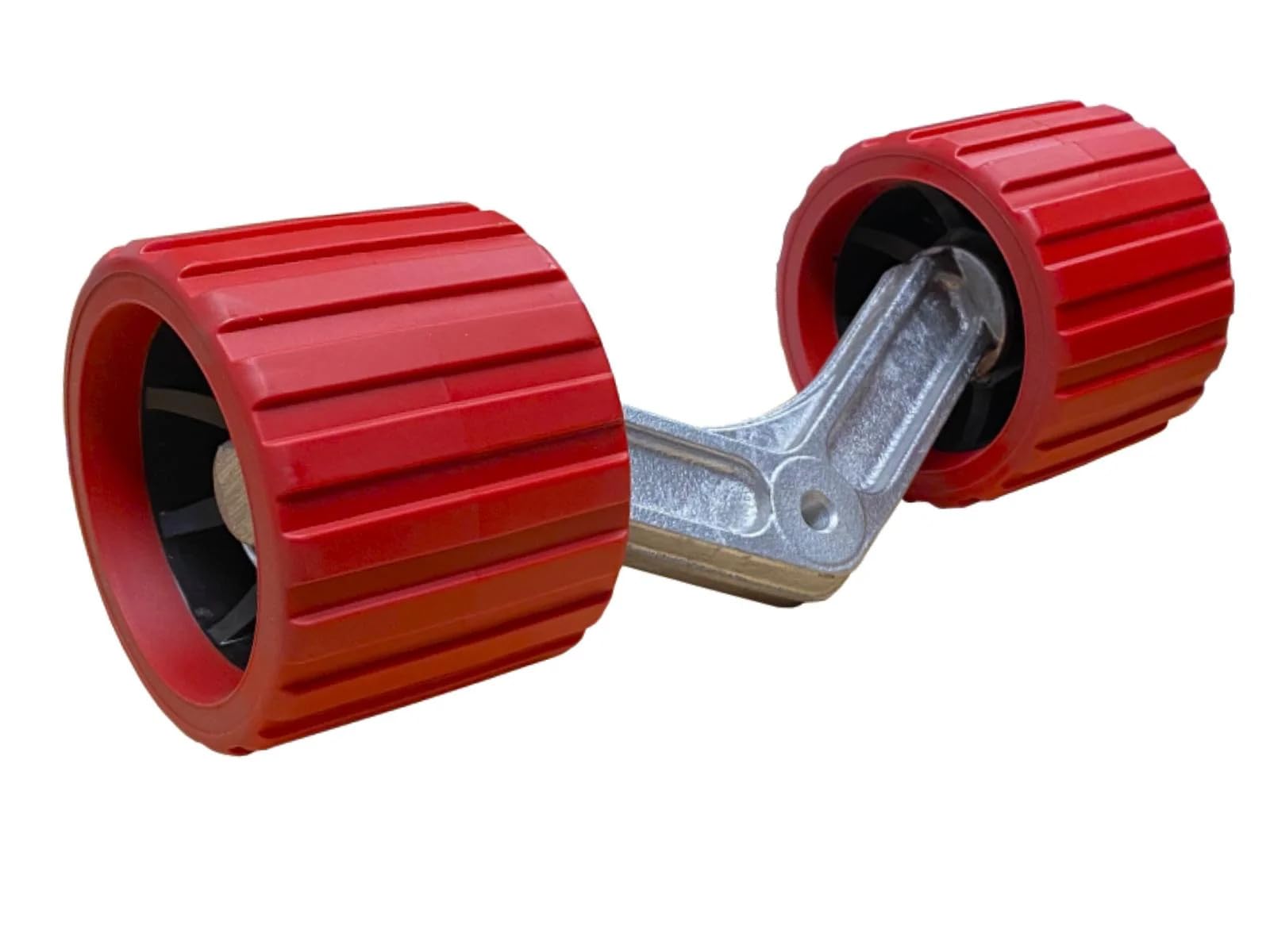 Extreme Trailers, Aluminium Wing Bracket with Non Marking Rollers (Red) โ image 1