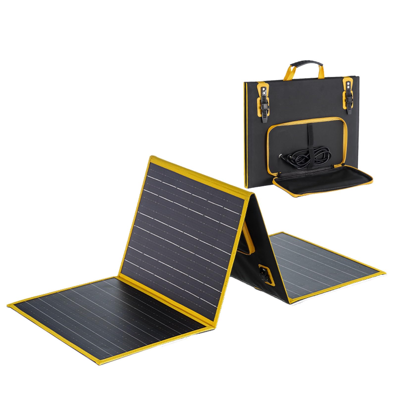 Pannello solare portatile 100W - Caricatore fotovoltaico ad alta efficienza per accumulo di energia esterna e power bank
