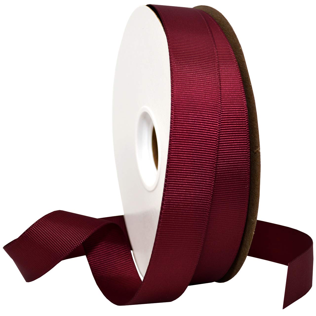 Ruban gros-grain rose vin Morex Ribbon 066 anti-effilochage pour nœuds durables