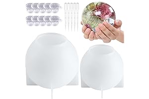 Atarvana 4.7 & 4 inch Round Sphere Silicone Molds