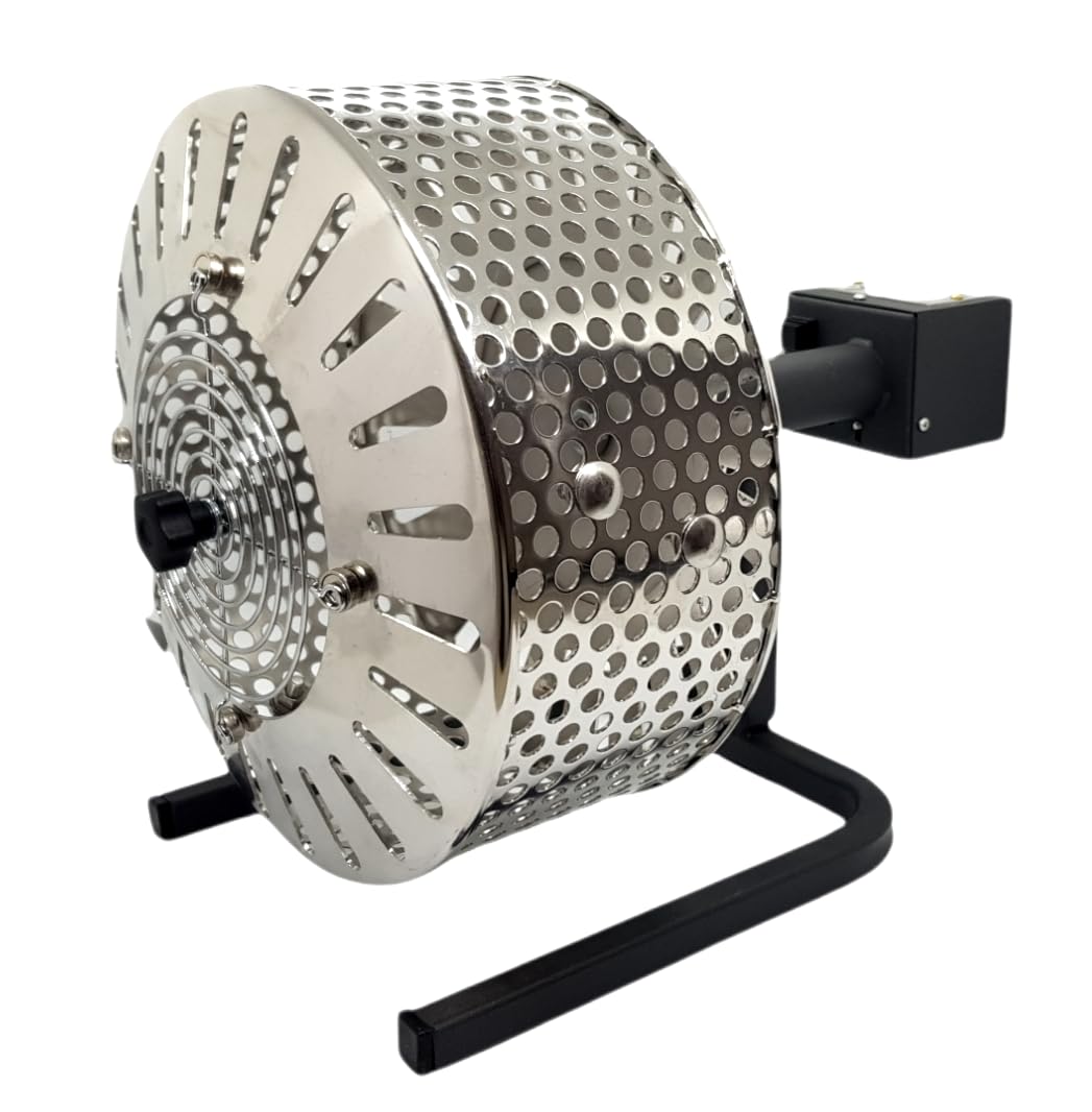 Rotomarr - Asador de castañas para hornillo a gas con cesta de acero inoxidable