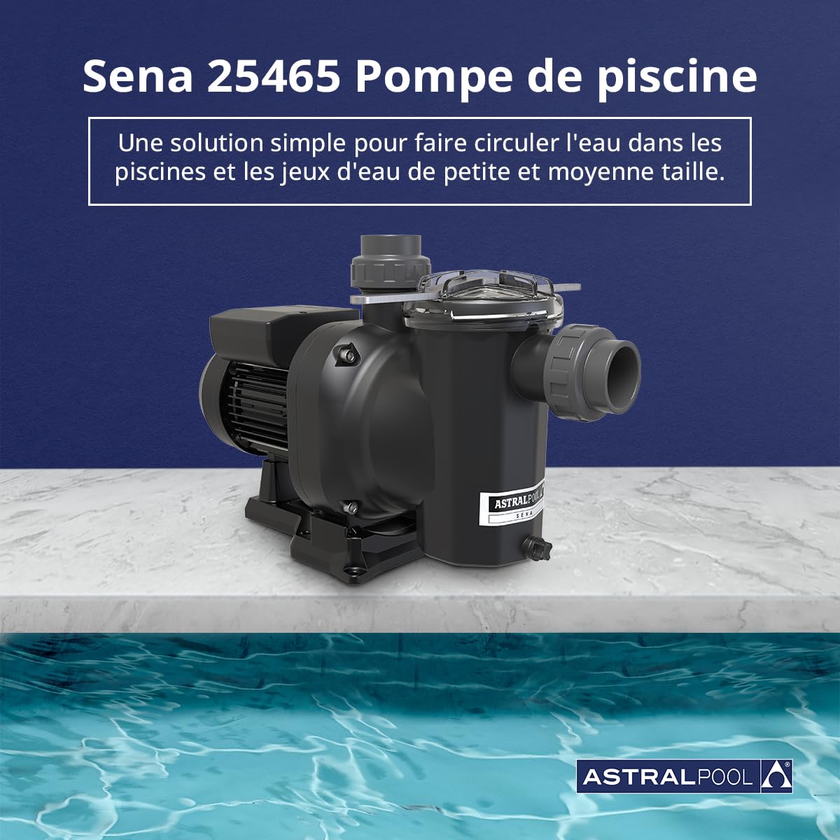 Sena piscine astral poolpumpe 16 m ³/h 230 v