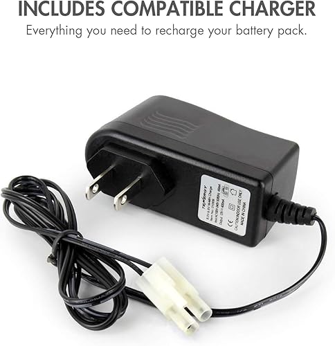 Miniatura 6 de 2 piezas paquetes de batería 96V 2000mAh NiMH para RC Coche robots seguridad  cargador simple de empacar