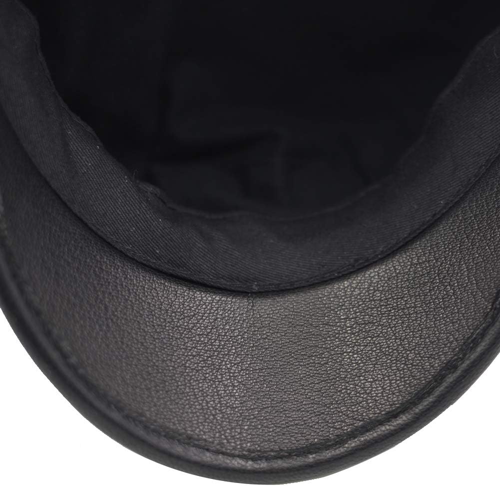 Men Women Leather Yacht Captain Sailor Hat Newsboy Cabbie Baker Peaked Beret Cap - Image 7