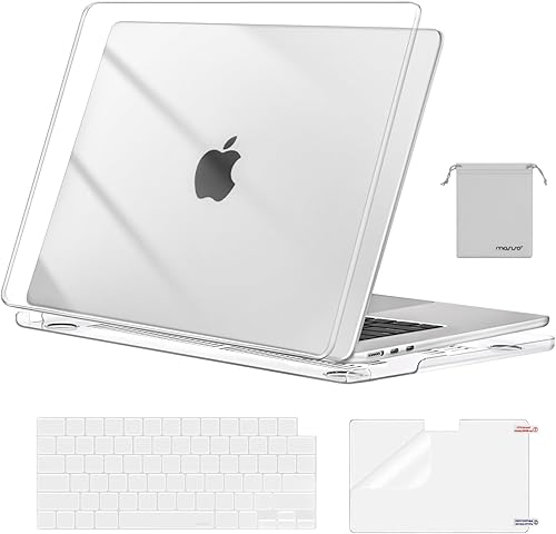 MOSISO Funda resistente a los arañazos compatible con MacBook Air de 15 pulgadas M5 2026 M4 2025 M3 M2 2024 2023 A3448 A3241 A3114 A2941, carcasa