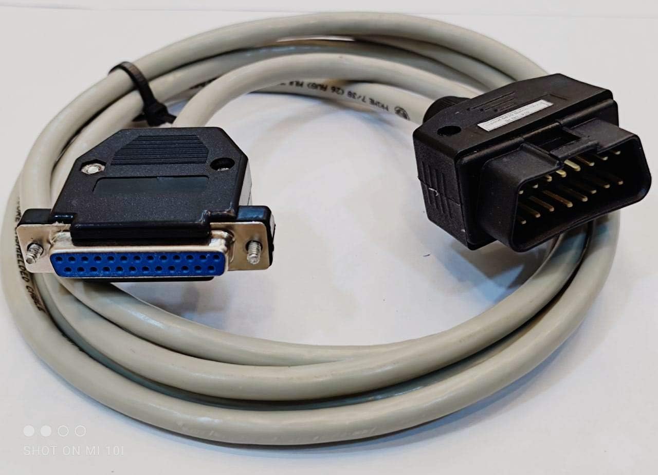 Functional 150 cm Diagnostic 25 Pin OBD2 Extension Cable to DB25 Female Cable Connector for Car Motor Diagnostic Tool