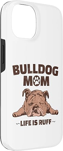 Miniatura 3 de Funda divertida para iPhone 14 Bulldog Inglés para regalo Bulldog Mom Life Is Ruff