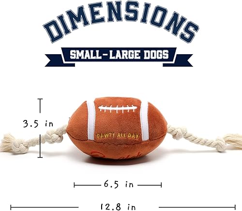 Miniatura 3 de CHEWFFON Juguete de fútbol duradero para perros con cuerda, juguete interactivo para perros pequeños, medianos y grandes, pelota de búsqueda al aire