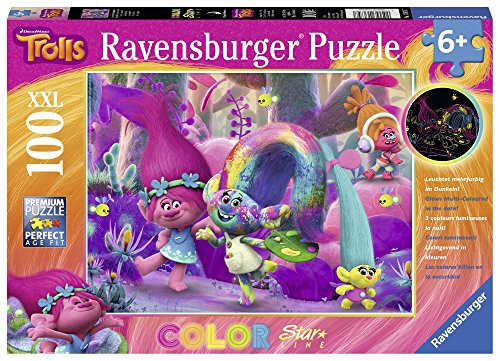Ravensburger Trolls - Puzzle XXL de 100 Piezas Brilla en la Oscuridad 13679