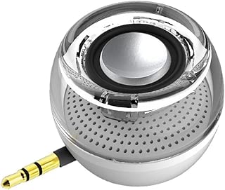 Wireless Speakers, Leadsound Crystal Portable mini Speaker with 3.5mm Aux Audio Jack Plug in Clear Bass Micro USB Port Audio Dock for Smart Phone, for iPad, computer (White) - coolthings.us