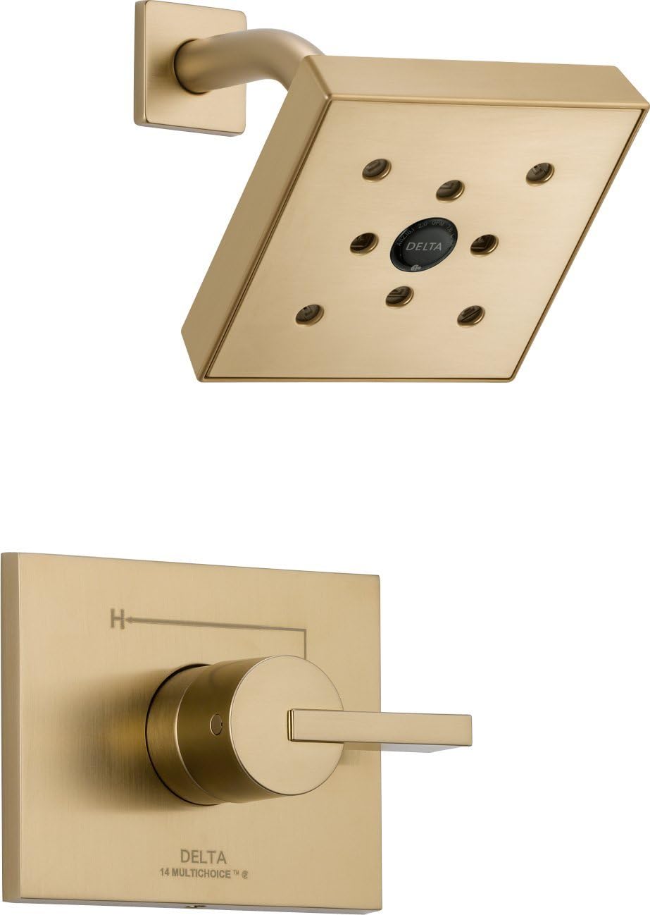 Uр Tо 50% оƒƒ Delta Faucet T14253-CZH2O Vero Monitor 14 Series Shower Trim, Champagne Bronze