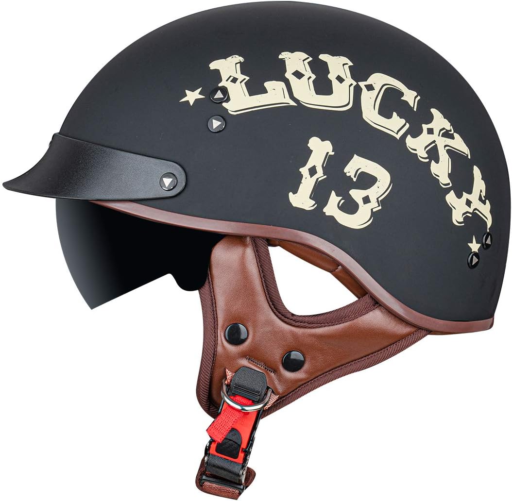 VCOROS Motorcycle Half Helmet Sun Visor Quick Release