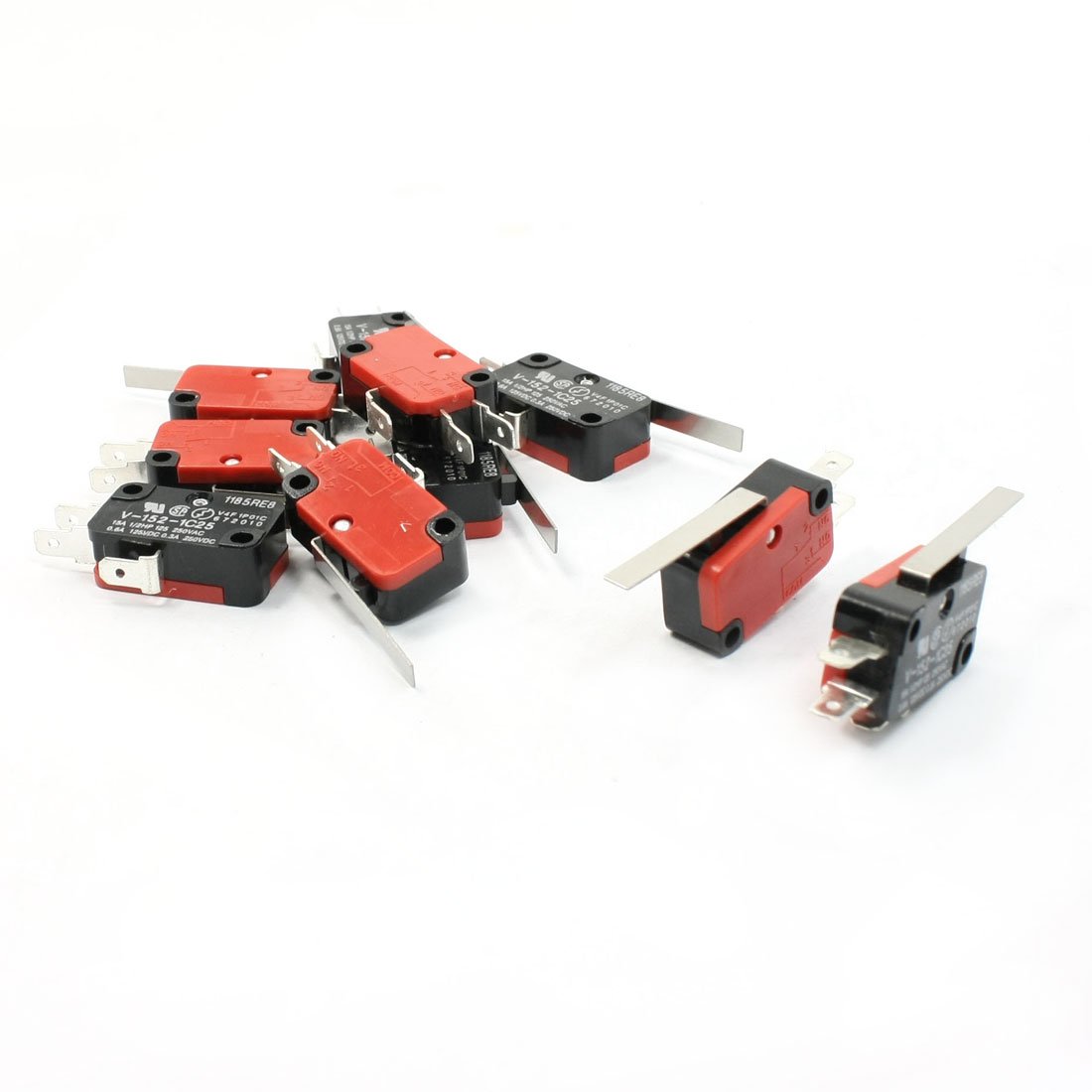 Interruttore Miniatura Cutler Hammer 8855K15 - Azione Positiva Momantanea, SPDT, Leva Blocco, MS21026-F271