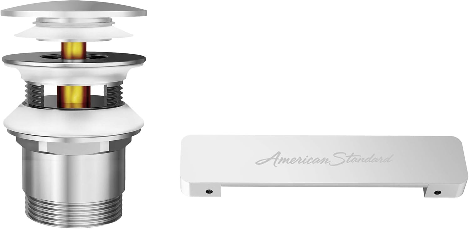 American Standard 1680100.002 Freestanding Bathtub Overflow Cover and Drain Kit, Polished Chrome