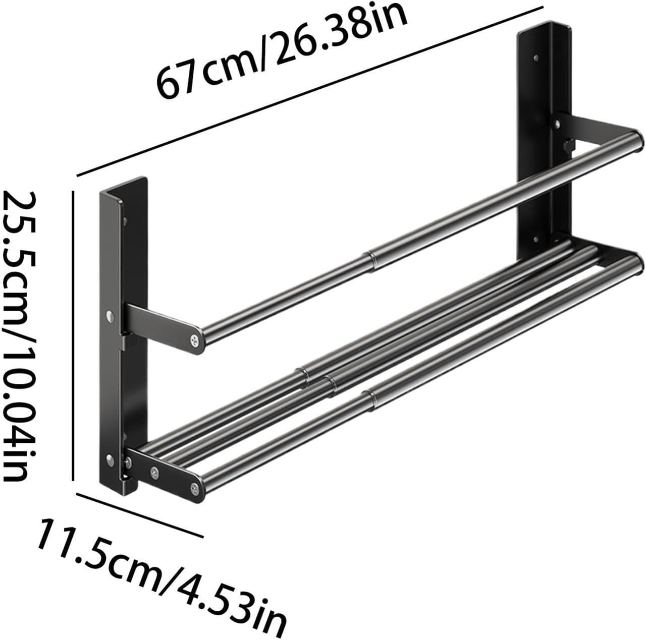 Shoe Rack Wall Mount Foldable Vertical Footwear Holder Storage