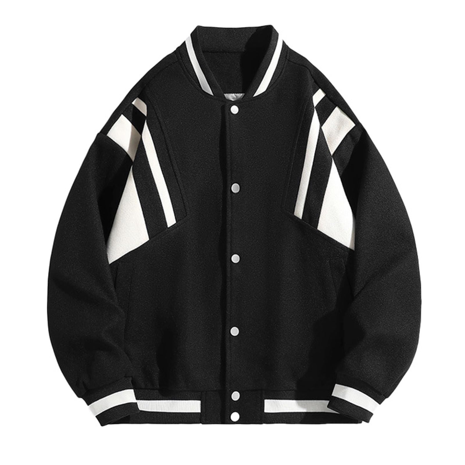 Giacca Primaverile Uomo Elegante, Bomber Primaverile Uomo, Elegante Leggero Running Giubbotto Sportiva Casual Giacca Lunga Senza Cappuccio Giacca Uomo Elegante Giubbotto Cort Comodo Varsity Giubbotto