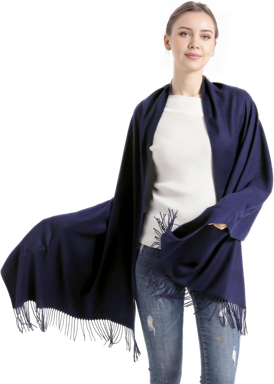 Pashmina Scarf and Shawl - Soft Women Pashminas Wrap for Wedding Evening Party dresses - Image 4