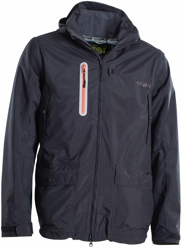 OWNEY Trusty Friend 2in1 Unisex Outdoor Jacket Vest Black Long Jacket Coat for men and women black