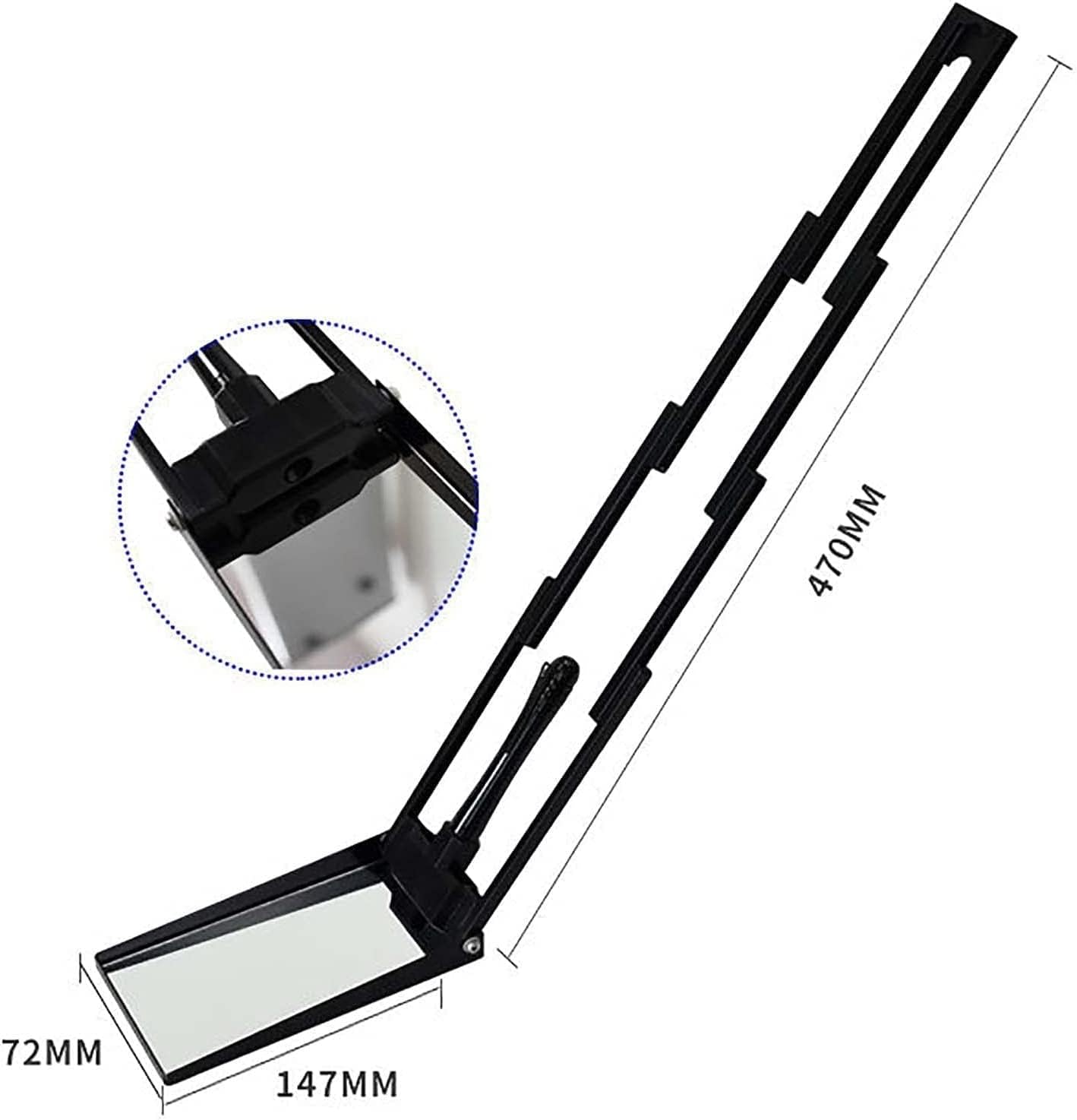 Vehicle Inspection Mirrors Home Care Under Vehicle Inspection Mirror, Handheld Telescoping Inspection Mirror with Light, for Security Check Under Cars, Over Shelves and Corners