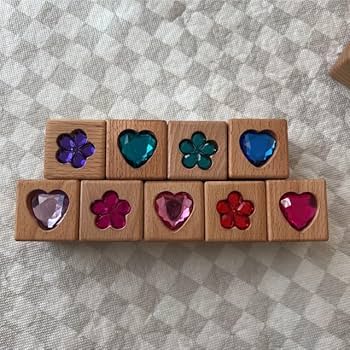 ジュエル積み木　スクエア　フラワー Amazon | ジュエル積み木 スクエア フラワー | 積み木 | おもちゃ