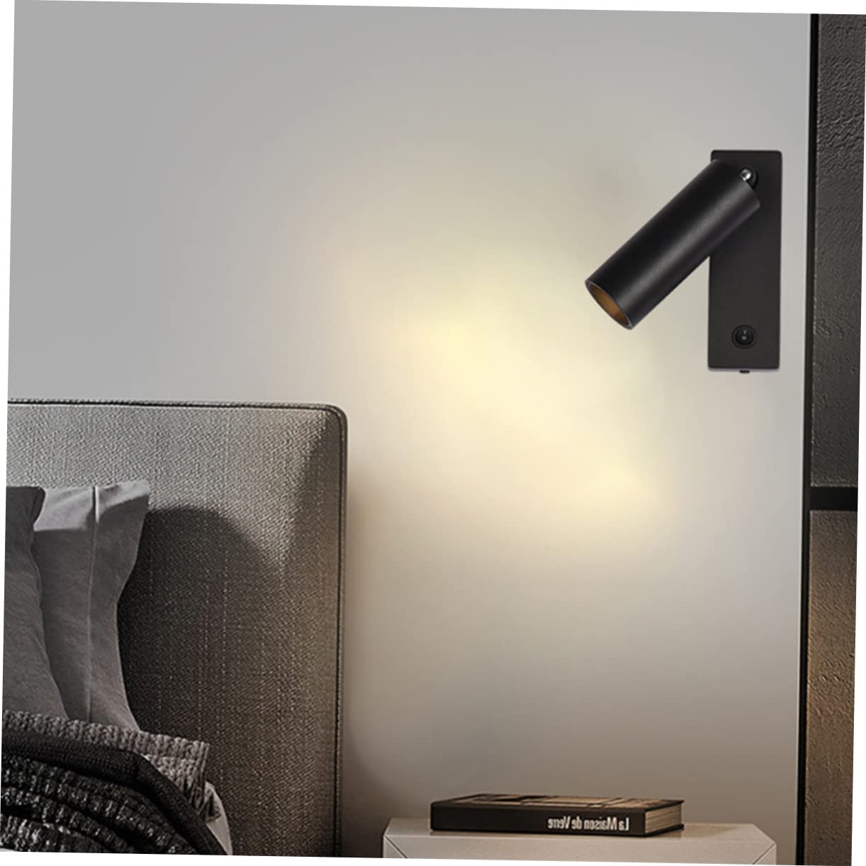 Luz De Lectura Led Para Pared Foco De Pared Giratorio Para Cabecera Dormitorio Mesita De Noche Para Cama
