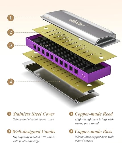 Miniatura 3 de Eastar Harmonica 10 teclas
