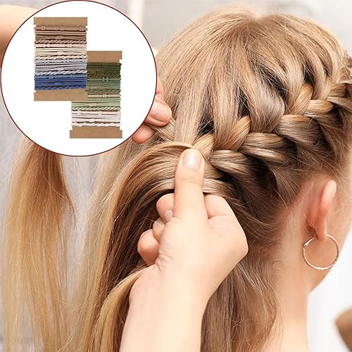 Miniatura 5 de 32 pulseras bohemias para el cabello para mujer, pulseras elásticas para el cabello sin daños, bandas para el cabello para niñas, accesorios para el