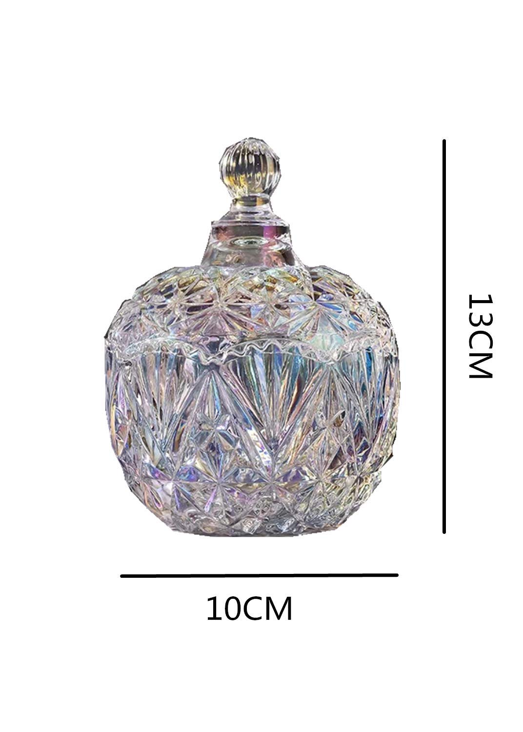 Vasi Di Vetro Per Caramelle - 2 Pezzi Con Coperchio, Decorativi, 0.5L - Foto 8