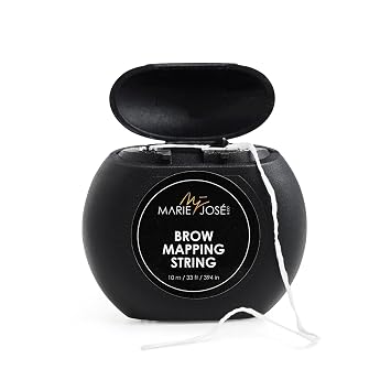 Marie-Jose White Brow Mapping String Pre-Inked Bamboo Thread for Eyebrow Mapping, Henna Brows, Microblading & PMU | Professional Precision Tool for Brow Artist & Stylist | White String 33 ft
