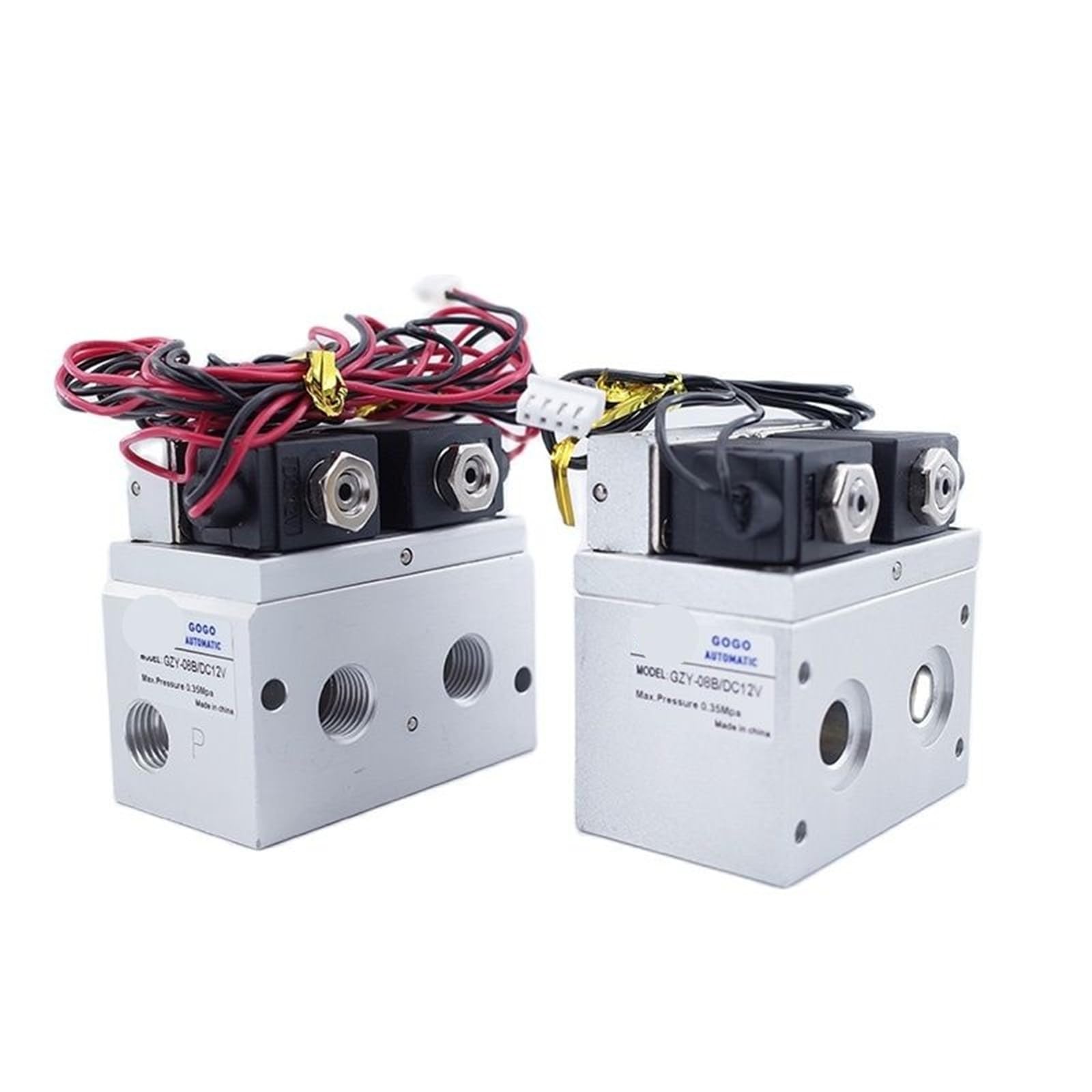 Électrovanne oxygène G1/4 DC12V 4 voies 2 positions pour machine 5L GZY-08B