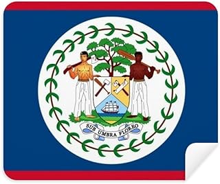 Belize Flag North America Country Cleaning Cloth Screen Cleaner 2pcs Suede Fabric