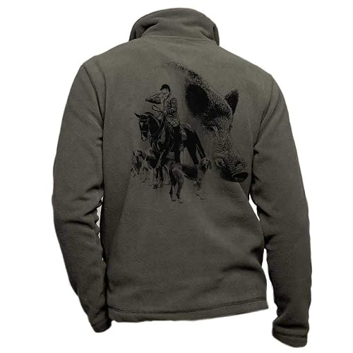 Pets-easy Chaqueta Polar con Jabalí, Perros, Caballo y Trompa
