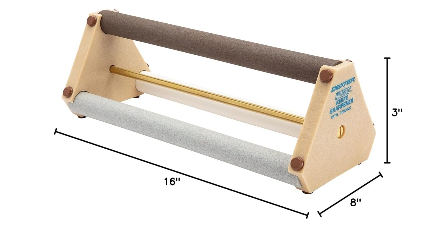 Dexter Russell 3-Way Traditional (07080) 3-Way Rod Knife Sharpener, Ceramic rods, with Three Levels of Coarseness, Polypropylene end Pieces, Made in USA‌‍​​‌‌‌​‍​​‌‌‌​‍​‌​​‌​‍​​‌‌‌‌​‍​​‌‌​‌‍​​‌‌