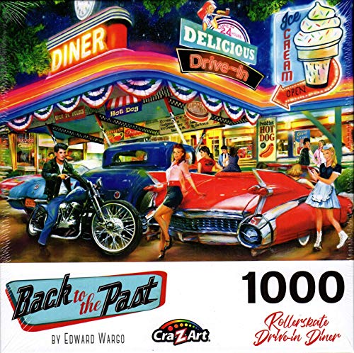 Rollerskate Drive-in Diner by Edward Wargo 1000 Piece Puzzle
