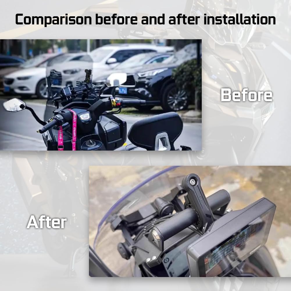 12mm+22mm ADV-350 Model Navigation Bracket Modified Multi-Function Extension Bracket Mobile Phone Bracket Accessories Competible with ADV350 ADV 350 2025