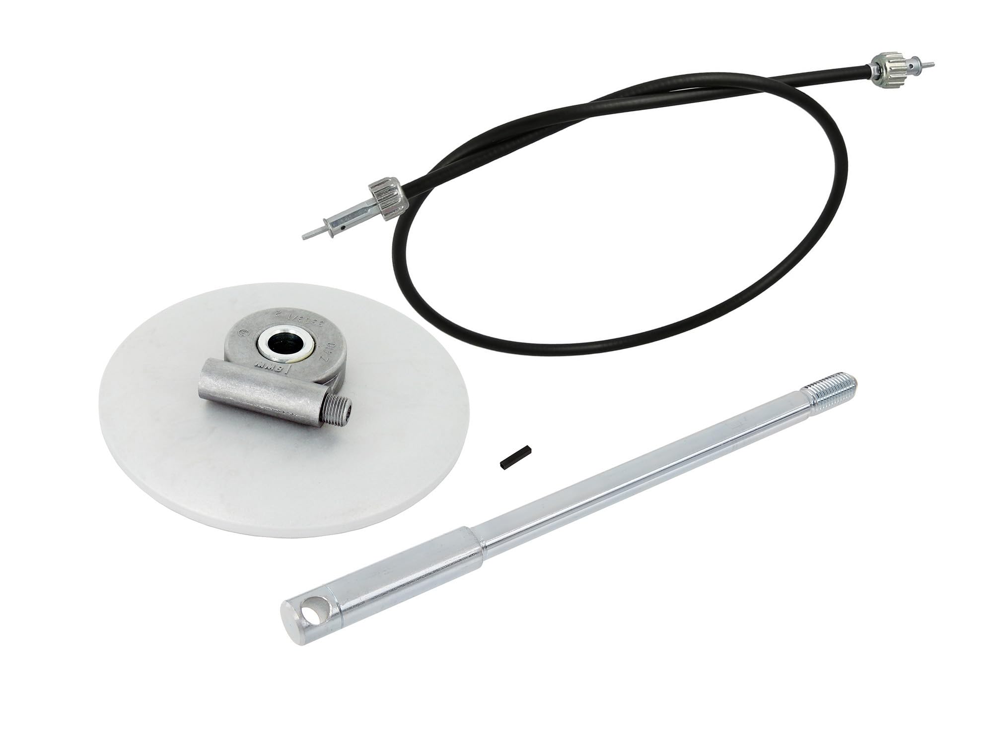 Set: Umbausatz Nabentachoantrieb, für 12" Rad, mit kurzer Tachowelle - für